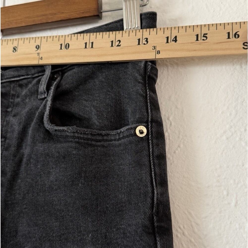 AGOLDE Riley Jeans Women’s Size 25 Black High Rise Straight Leg Button Fly - Picture 5 of 8